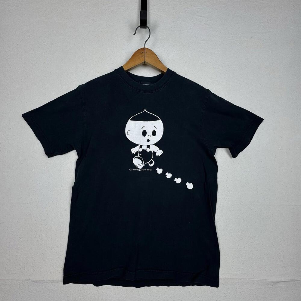 Hideyasu Moto Bakuten 90’s‎ Japan Anime Manga Black T-Shirt S/M C: 36” L: 26”